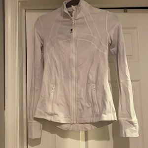 Lululemon size 6 white zip up